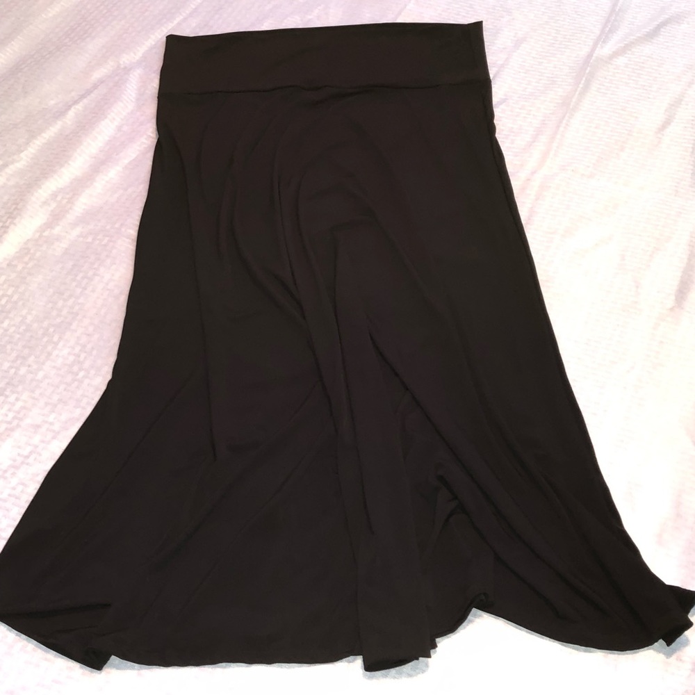 Rare Solid black Lularoe Maxi Skirt
